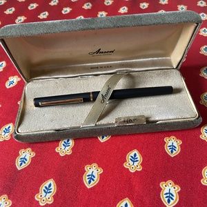 VTG I Anson I Black Satin Nylon Tip Pen I 1980s
